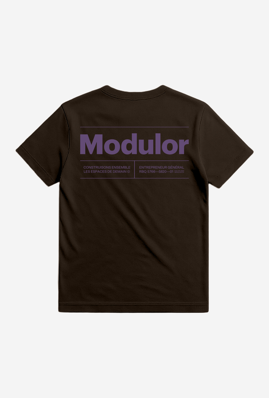 T-SHIRT CLASSIQUE BRUN
