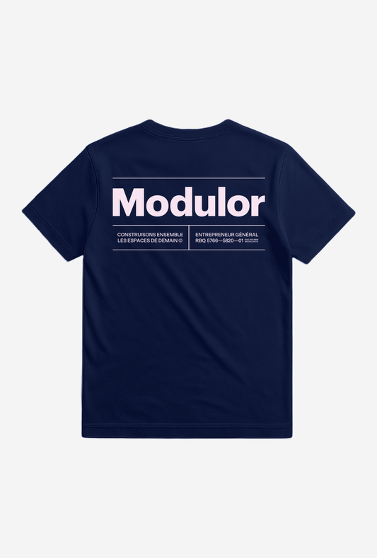 T-SHIRT CLASSIQUE NAVY / ROSE