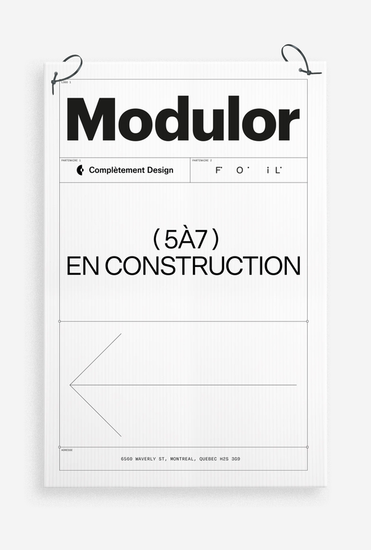 5À7 EN CONSTRUCTION x COMPLÈTEMENT DESIGN - AFFICHE OFFICIELLE