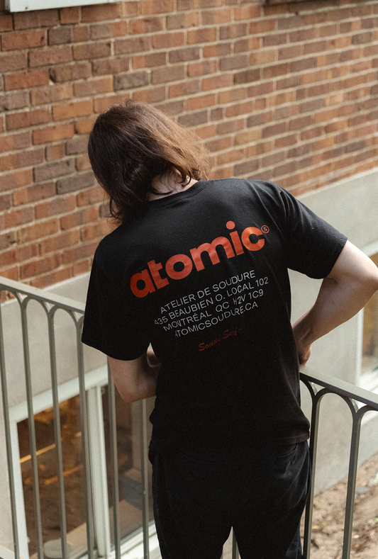 T-SHIRT NOIR SOUDÉ SÉRRÉ