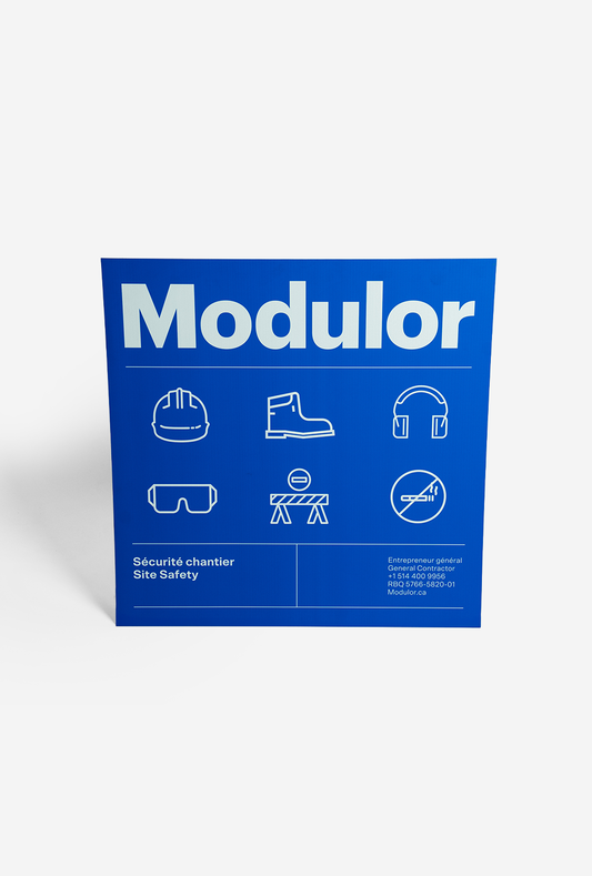 AFFICHE CHANTIER EN SÉCURITÉ