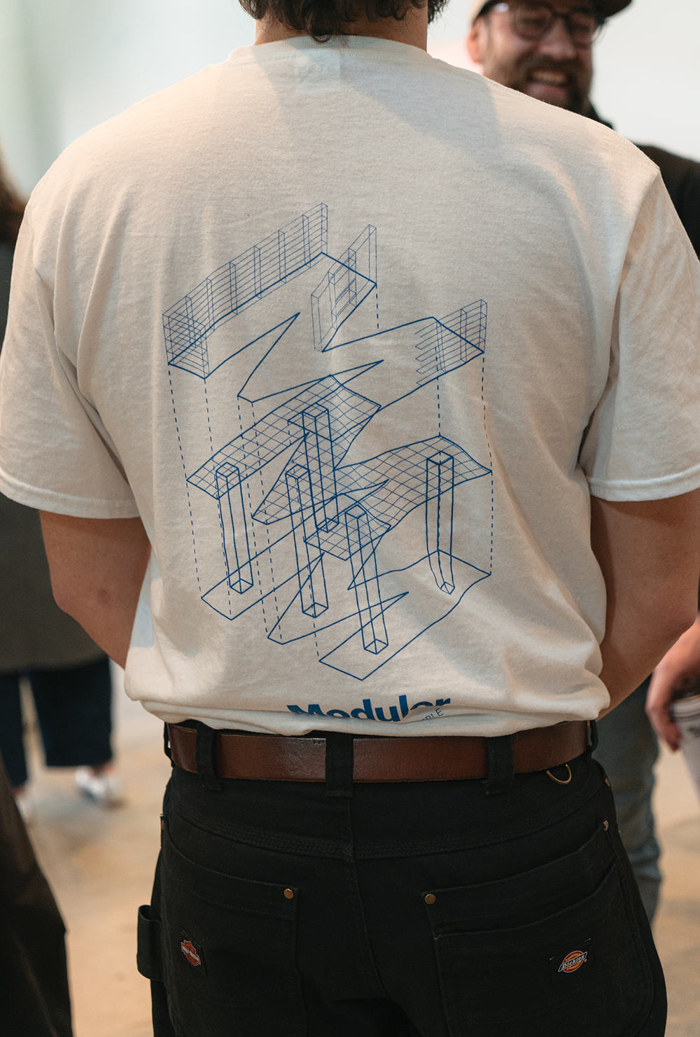 T-SHIRT ISOMÉTRIQUE BLANC