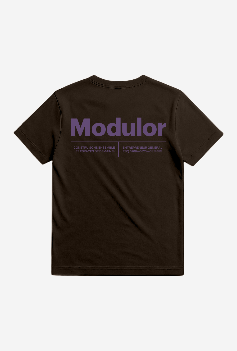 T-SHIRT CLASSIQUE BRUN