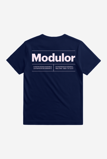 T-SHIRT CLASSIQUE NAVY / ROSE