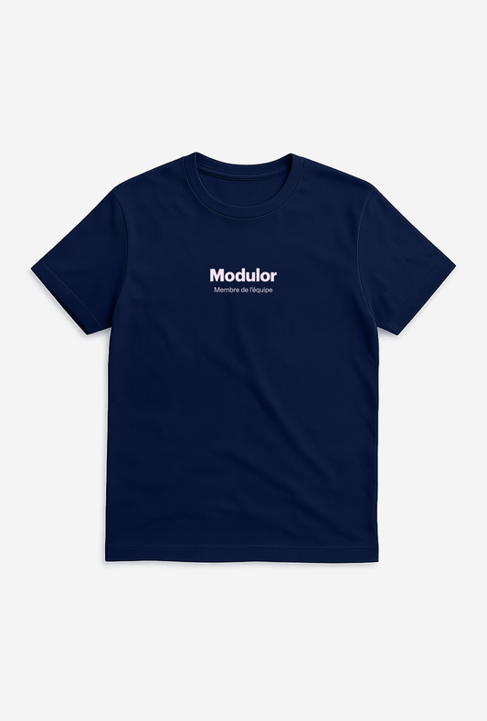 T-SHIRT CLASSIQUE NAVY / ROSE