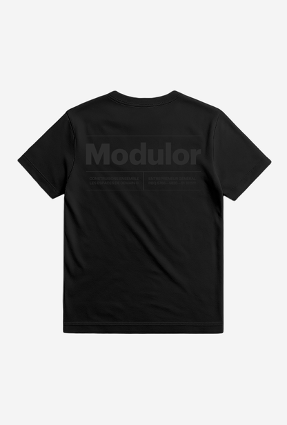 T-SHIRT CLASSIQUE NOIR SUR NOIR