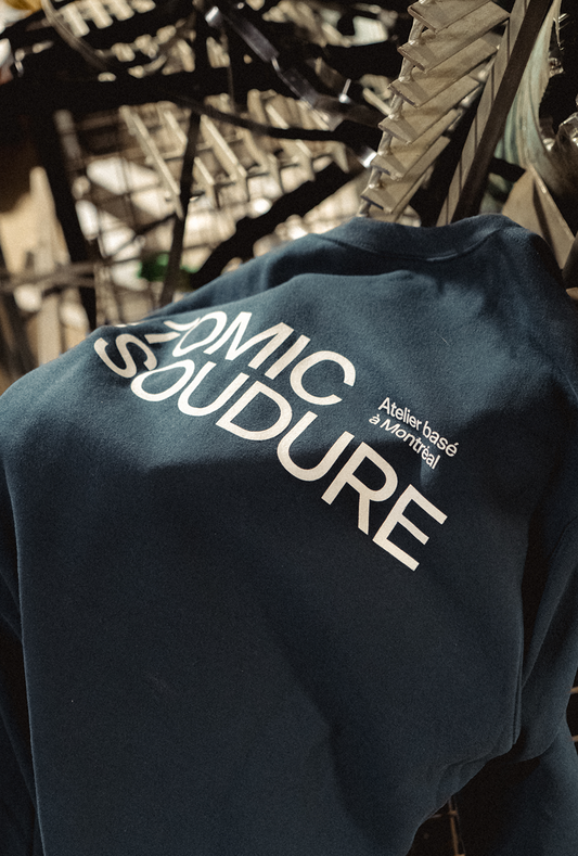 CREWNECK VINTAGE ATOMIC BLEU ANCIEN LOGO