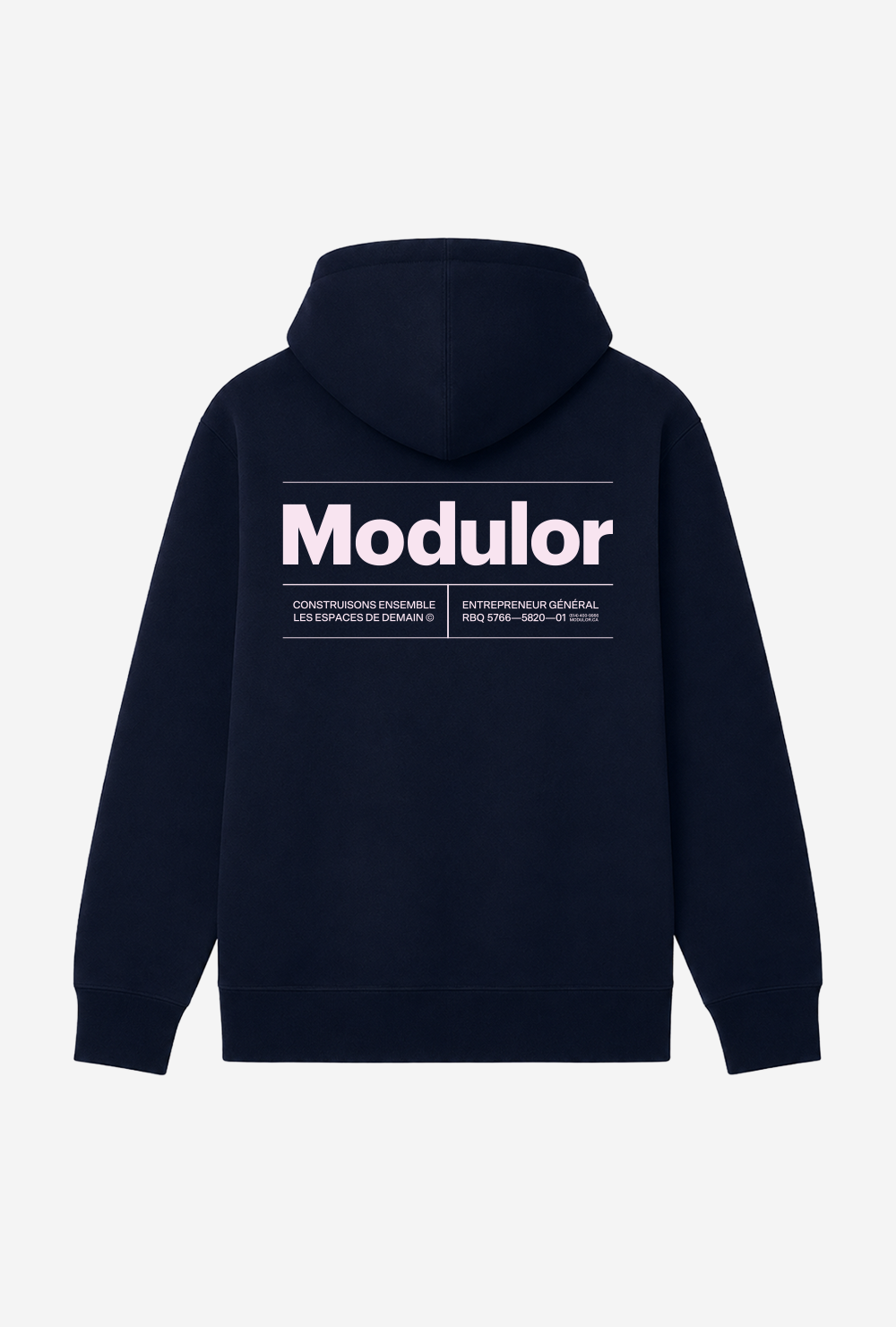 HOODIE CLASSIQUE NAVY / ROSE